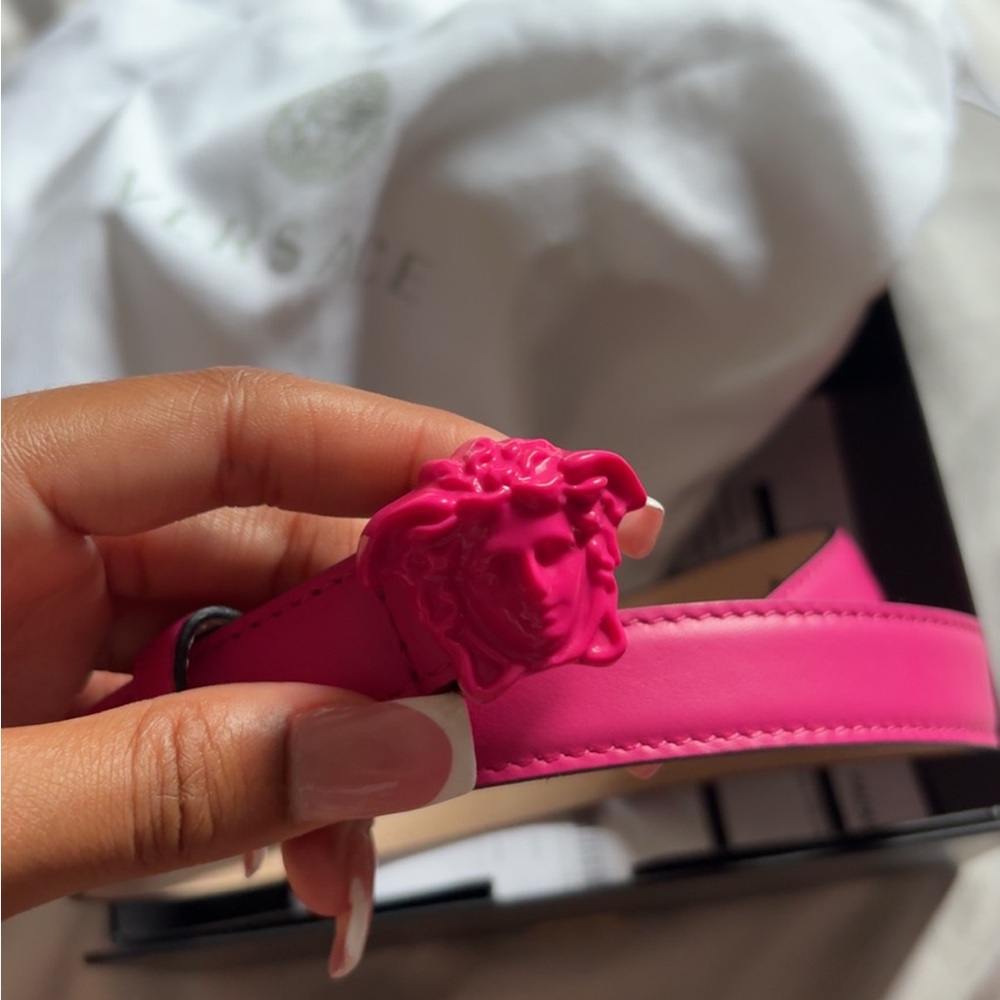 Designer Versace Hot Pink Belt